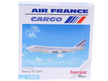 Schaal 1:500 Herpa 502450 Air France Cargo Boeing 747-200..., Ophalen of Verzenden, Zo goed als nieuw