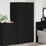 vidaXL Kledingkast Zwart 79,5 x 49 x 156 cm Geconstrueerd, Verzenden, Nieuw