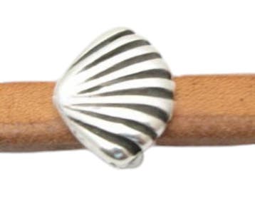 DQ metaal schuiver schelp voor 5mm antiek zilverkleur (Ni..., Ophalen of Verzenden, Nieuw, Overige typen