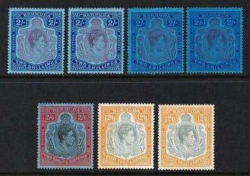 Bermuda 1938 - Koning George VI aardige groep, Gestempeld