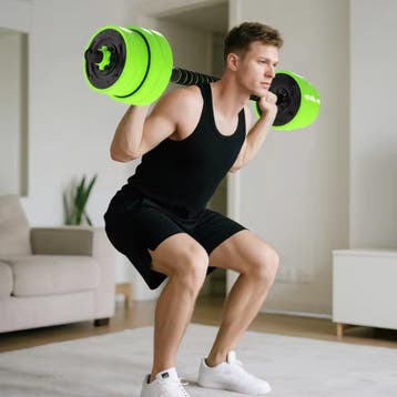 4-in-1 Dumbbell Set 30 kg Halter Kettlebell Push-up, Verzenden, Nieuw