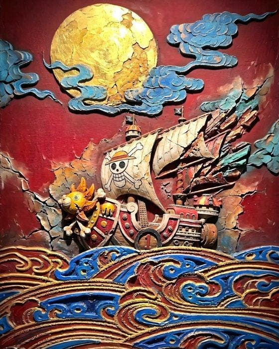 Makayhos - [Canvas] Thousand Sunny – Golden Voyage, Spelcomputers en Games, Spelcomputers | Overige Accessoires