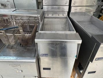 Pitco friet uitschepbak met opbergvak, Ophalen of Verzenden, Gebruikt