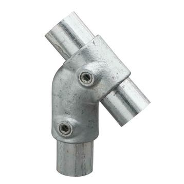 Buiskoppeling 45° T-stuk Ø 26,9 mm Zink, Verzenden, Nieuw
