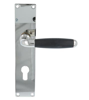 Deurklink Met schild Ton Model 1933 PC72 glans nikkel, Verzenden, Nieuw