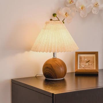 Nordic PlissÃ© Tafellamp met USB & Sfeerverlichting - Sfeerv, Verzenden, Nieuw