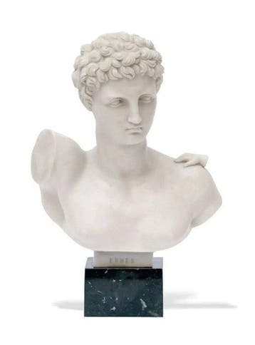 Beeld, Hermes - 28 cm - Carrara marmer