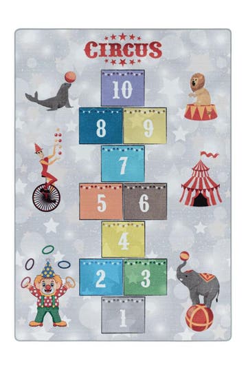 Speelkleed | Play | Circus | Grijs | 100x150 cm, Verzenden, Nieuw