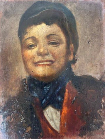 Osman Scolari De Lorenzo (1908-1998) - Ritratto di Bimba