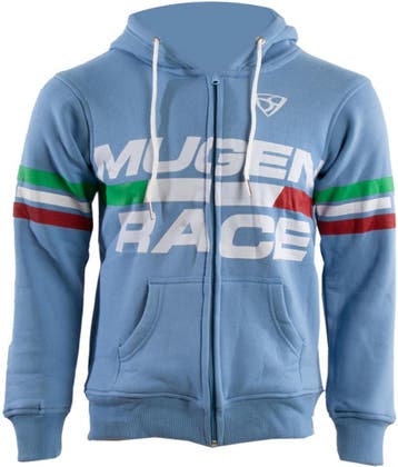 MUGENRACE Bigger Lichtblauwe Zip Hoodie, Motoren, Kleding | Motorkleding, Nieuw met kaartje, Overige typen, MUGENRACE, Heren