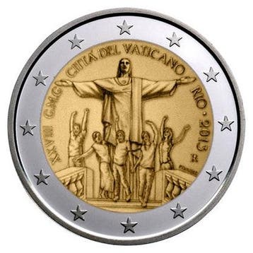 Vaticaan 2 Euro Wereldjongerendagen 2013, Postzegels en Munten, Verzenden
