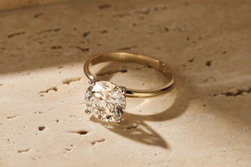Ring - 14 karaat Geel goud - 3.00ct. tw. Diamant (Lab-grown), Nieuw