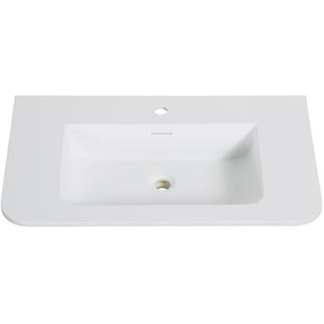 Wiesbaden Laro Wastafel - Enkel - met 1 Kraangat - Ronde, Doe-het-zelf en Verbouw, Ophalen of Verzenden, Nieuw
