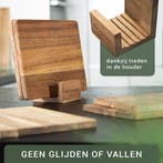 Snijplankenset met houder - Snijplank hout - Snijplanken - A, Huis en Inrichting, Verzenden, Zo goed als nieuw