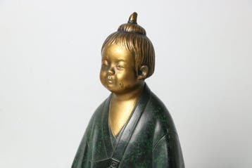 Muga Doji (Child of No-Self) - Beeldje Brons - Japan (Zonder