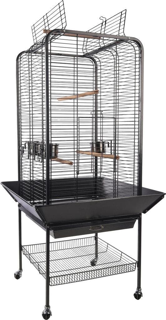 Papegaaienkooi Paullie Antraciet – Grote parkietenkooi vo., Dieren en Toebehoren, Vogels | Hokken en Kooien, Vogelkooi, Nieuw
