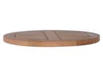 Tafelblad teakhout rond 50 cm en 3 cm dik, Ophalen of Verzenden, Nieuw in verpakking, Meubilair