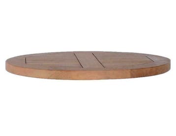Tafelblad teakhout rond 50 cm en 3 cm dik, Ophalen of Verzenden, Nieuw in verpakking, Meubilair