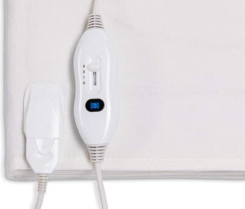 Elektrische deken - Warmtedeken - 150x80 cm - Wit - Sinnlein, Verzenden, Zo goed als nieuw