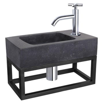 Differnz fonteinset bombai black - natuursteen - kraan kruis, Verzenden, Nieuw