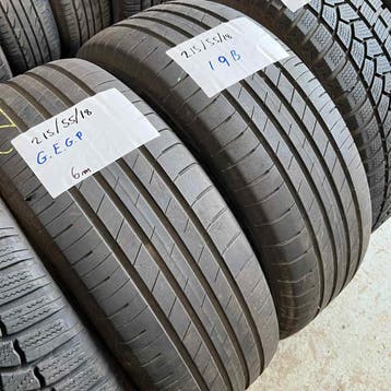 2 x Goodyear 215-55-18 Zomerbanden 6mm, 18 inch, Ophalen of Verzenden, Band(en), Personenwagen