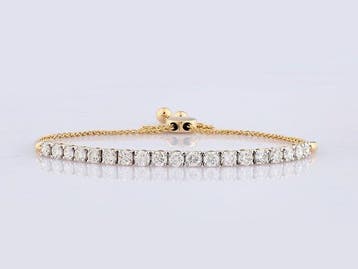 Armband - 14 karaat Geel goud - 2.08ct. tw. Diamant, Nieuw
