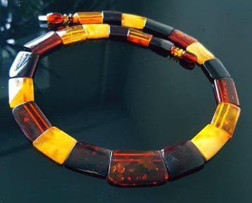 Amber Unieke vintage halsketting van natuurlijk Baltisch