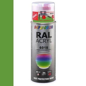 Dupli-Color Ral Acryl Ral 6018 Geelgroen Hoogglans 400 ml, Ophalen of Verzenden, Nieuw