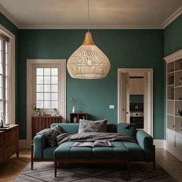 Boho Rotan Hanglamp E27 – Vintage Natuurlijke Look, Verzenden, Nieuw