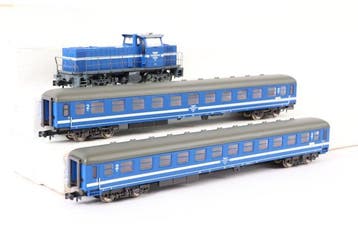 Minitrix N - 11476 - Treinset (3) - Drieselige set, loc met, Nieuw