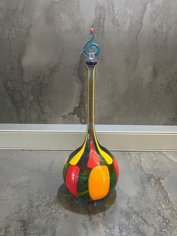 Murano - Angelo Ballarin - Fles - Glas, Antiek en Kunst