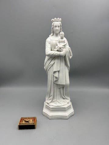 Beeld, Maria met Kind - 34 cm - Porselein