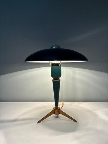 Philips - Louis Kalff - Tafellamp - Bijou - Aluminium, Staal, Antiek en Kunst