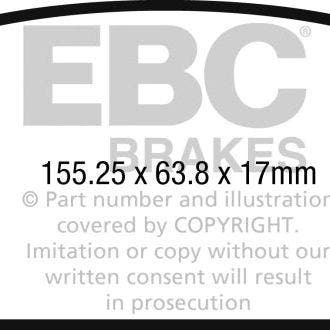 EBC 2017+ Audi A4 2.0L Turbo (B9) Redstuff Front Brake Pads, Ophalen of Verzenden, Nieuw