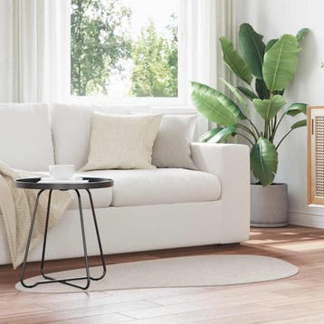 vidaXL Tapijt HUARTE Zand 80 x 150 cm Polyester, Verzenden, Nieuw, Bruin