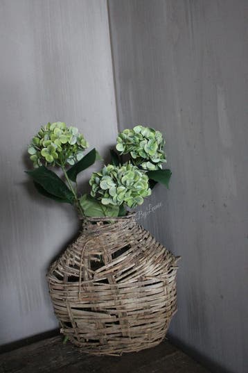Namaak Hortensia Macrophylla groen 65 cm, Ophalen of Verzenden, Nieuw