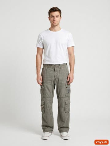 Brandit Broek Heren maat L Grijs Vintage, Ophalen of Verzenden, Nieuw