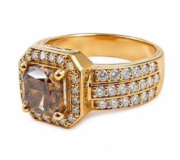 Verlovingsring - 18 karaat Geel goud - 2.48ct. tw. Diamant