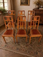 Stoel (6) - Hout, Textiel - Engelse stoelen