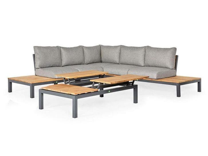 Suns memphis platform teak lounge set, Tuin en Terras, Tuinsets en Loungesets, Loungeset, Nieuw, Overige materialen
