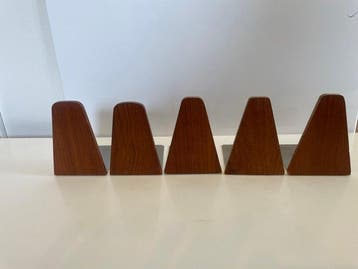 Kai Kristiansen - Boekensteunen (5) - Hout, Roestvrij staal