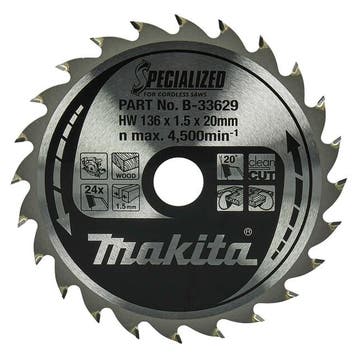 Makita cirkelzaagblad CCM13624E, Verzenden, Nieuw