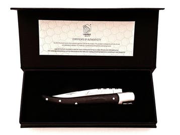 Laguiole - Pocket Knife - Black Ebony Wood - style de -