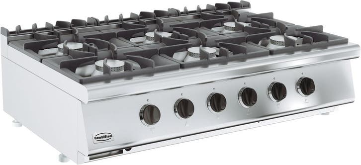 Combisteel Base 700 Gas Kooktoestel | 6 Branders | 6x 6.5kw, Zakelijke goederen, Horeca | Keukenapparatuur, Nieuw in verpakking