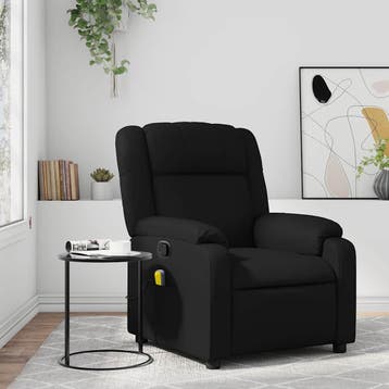 vidaXL Massagestoel van zwart kunstleer, Huis en Inrichting, Verzenden, Nieuw