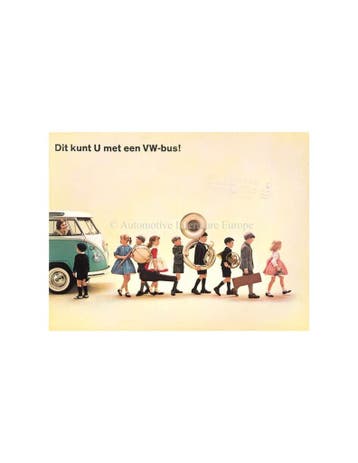 1962 VOLKSWAGEN TRANSPORTER BROCHURE NEDERLANDS, Boeken, Nieuw, Volkswagen, Author