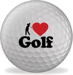 Golfballen bedrukt - I Love Golf! - set van 3, Sport en Fitness, Golf, Ophalen of Verzenden, Nieuw, Bal(len), Overige merken
