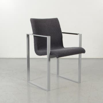 Brink vergaderstoel, antraciet, buisframe onderstel, Ophalen of Verzenden, Nieuw