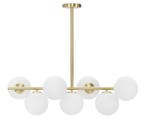 PLAFONDLAMP GLAMY 7 LUCI CM 81x30x74, Ophalen of Verzenden, Nieuw