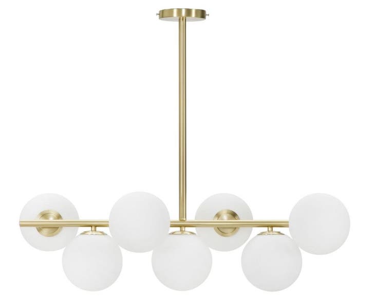 PLAFONDLAMP GLAMY 7 LUCI CM 81x30x74, Huis en Inrichting, Lampen | Hanglampen, Ophalen of Verzenden